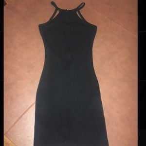 Black halter top body con dress🖤